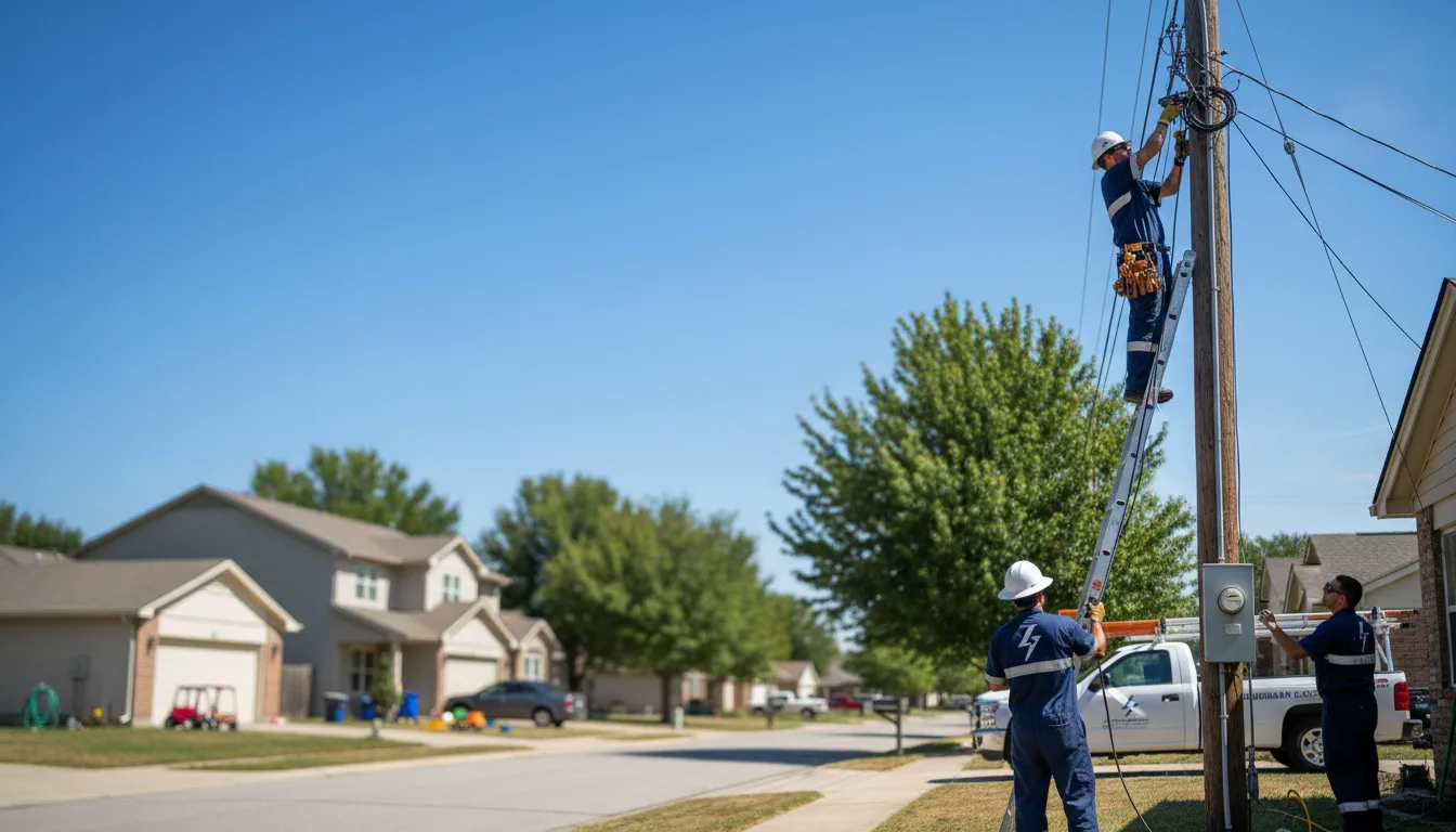 Residential electrician providing installation services in Sister Bay, WI